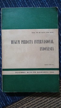 Image of HUKUM PERDATA INTERNASIONAL INDONESIA
