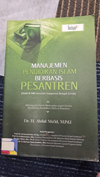 Image of Manajemen pendidikan islam berbasis pesantren