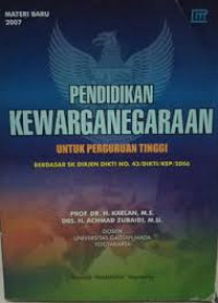 Image of Pendidikan kewarganegaraan untuk perguruan tinggi