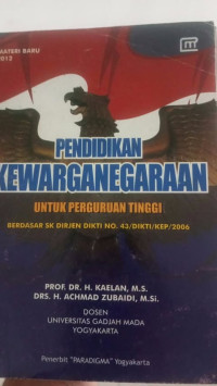 Image of PENDIDIKAN KEWARGANEGARAAN UNTUK PERGURUAN TINGGI